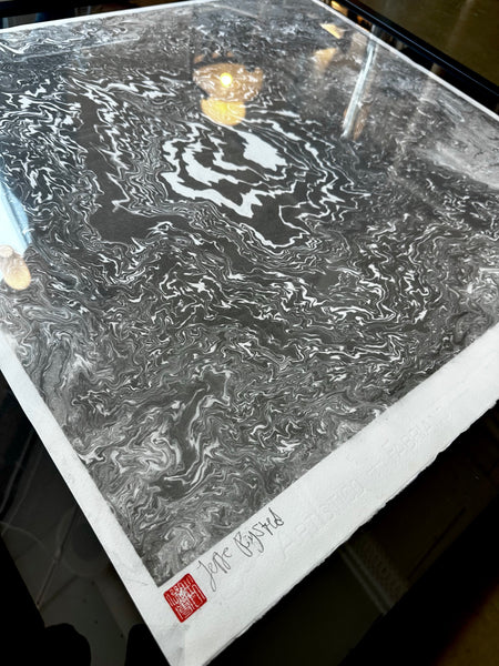 Suminagashi X Dandelion-infused Water #005