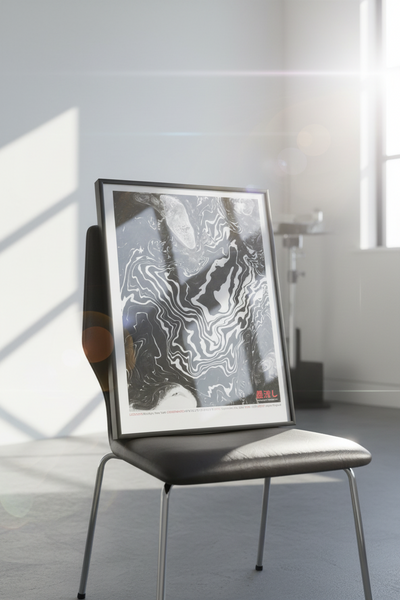 New York 40°42’42.2”N 73°58’08.5”W (Art Print)