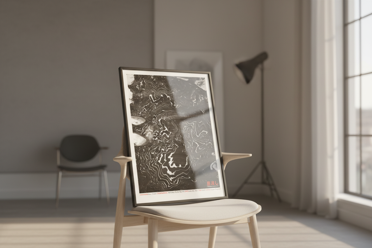 Paris 48°52'05.1"N 2º17'35.7"E (Art Print)