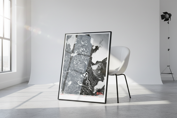 Norway 61°12'42.1"N 10º45'19.1"E (Art Print)