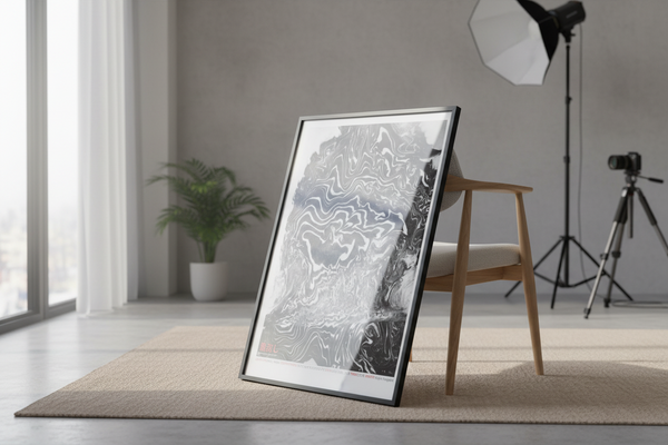 Paris 48°51'50.9"N 2°22'42.4"E (Art Print)