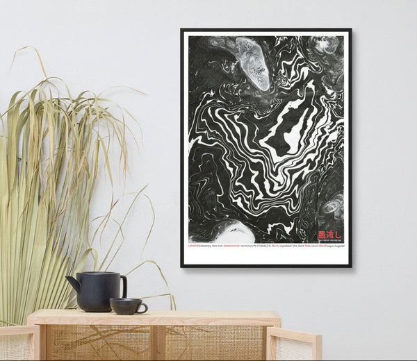 New York 40°42’42.2”N 73°58’08.5”W (Art Print)