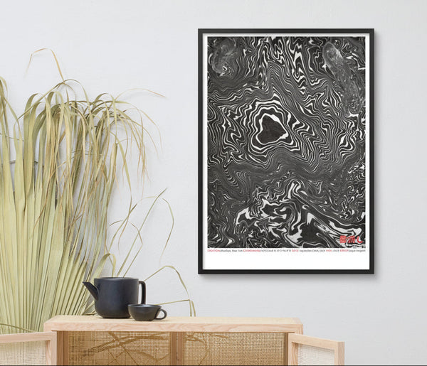 New York 40°43'30.8"N 73°57'41.8"W (Art Print)