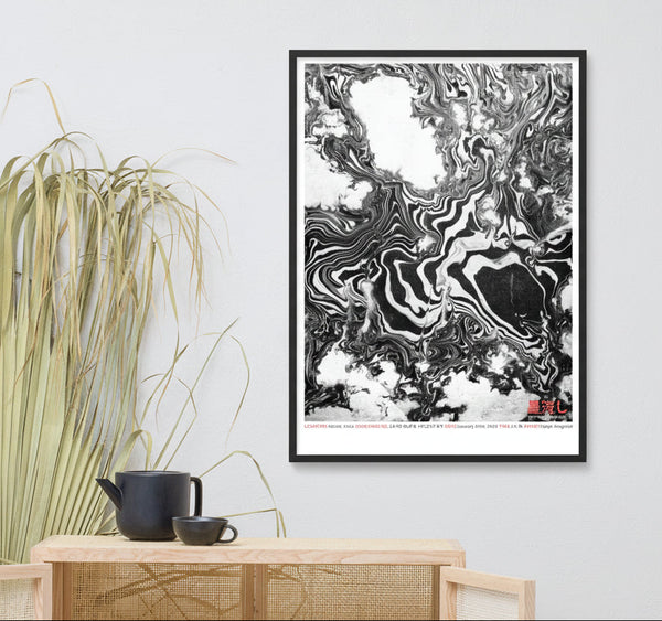 India 10°00'40.6"N 76°12'57.8"E (Art Print)