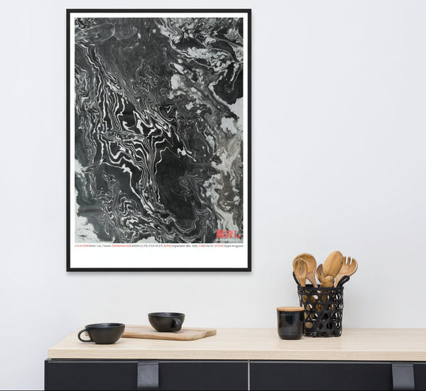 River Lez, France 44°30'12.2"N 5°05'07.8"E (Art Print)