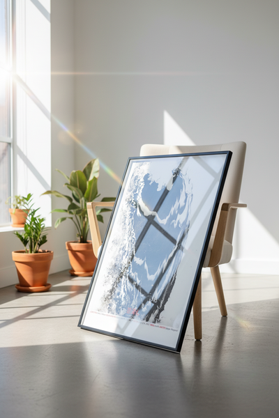 Paris 48°51'48.0"N 2°22'44.4"E (Art Print)