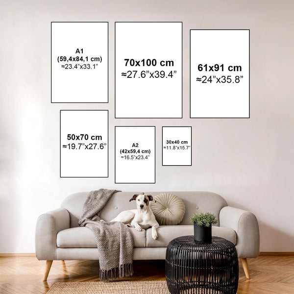 Aalborg, Denmark 57°03'27.7"N 9º54'24.1"E (Art Print)