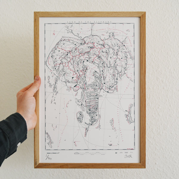 Elephantidae - Land of the Elephant - A3 - Limited Edition