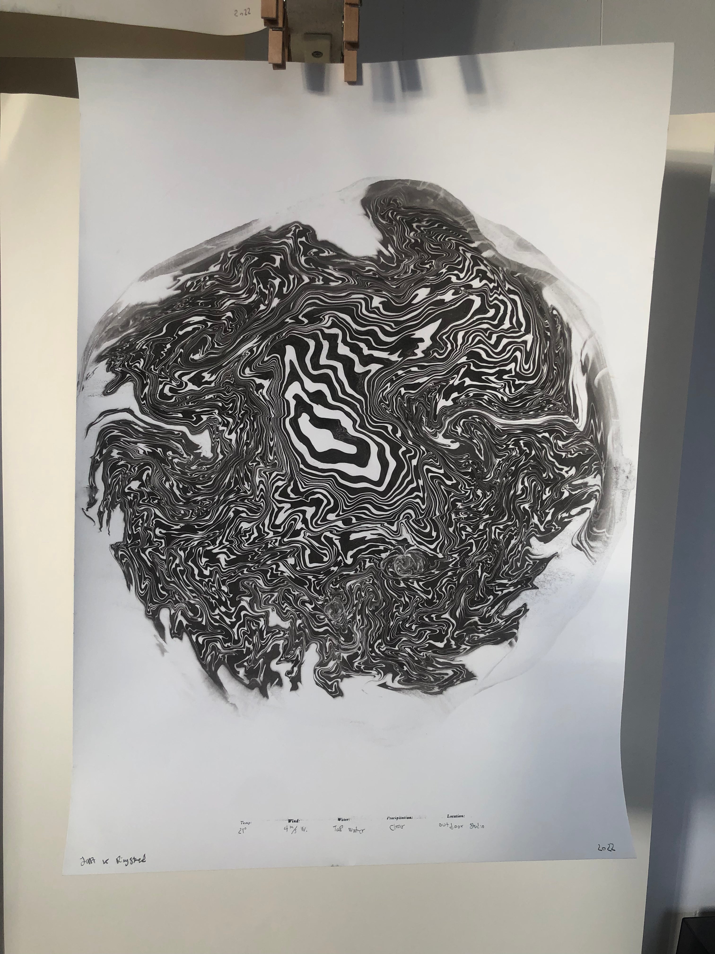 Circular Suminagashi #1